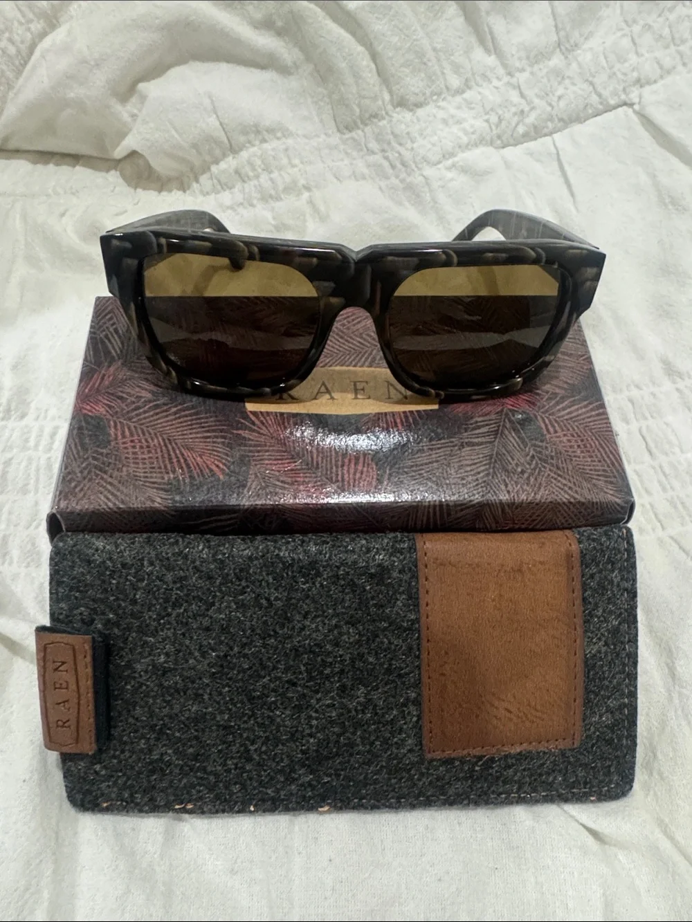 RAEN Tortoise Shell Sunglasses with Brown Polarized Lenses